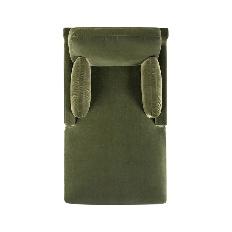 Pasadena - Modern Farmhouse Chaise Lounge Chair - Olive Green - R&R Furniture Gallery (Fountain Valley, CA)