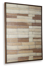 Kalanmore - Wall Art - Brown / Tan / White - R&R Furniture Gallery (Fountain Valley, CA)