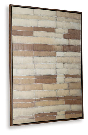 Kalanmore - Wall Art - Brown / Tan / White - R&R Furniture Gallery (Fountain Valley, CA)