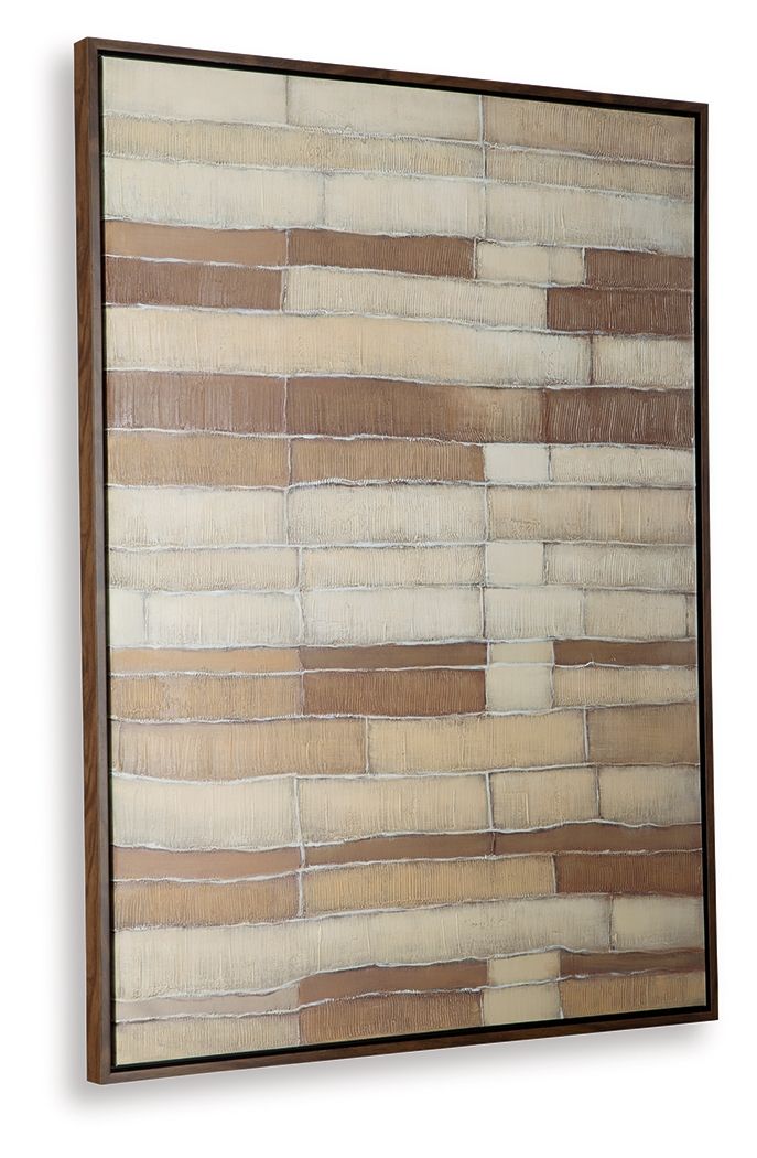 Kalanmore - Wall Art - Brown / Tan / White - R&R Furniture Gallery (Fountain Valley, CA)