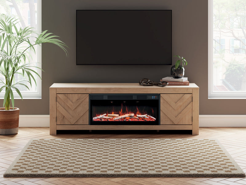 Cayboni - LG TV Stand With Fireplace Option - R&R Furniture Gallery (Fountain Valley, CA)
