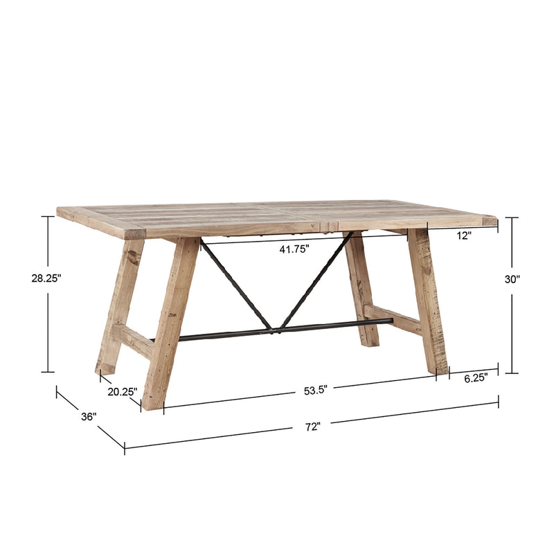 Sonoma - 4 Piece Dining Set - Natural - R&R Furniture Gallery (Fountain Valley, CA)