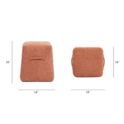 Clyde - Tapered Square Upholstered Ottoman - R&R Furniture Gallery (Fountain Valley, CA)