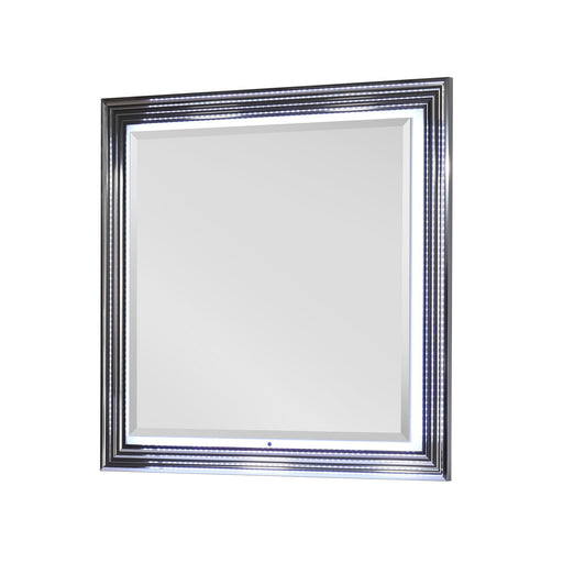 Moon - Smooth Mirror With LED - White - R&R Furniture Gallery (Fountain Valley, CA)