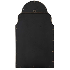 Shaped Arch Top Frame Mirror - Gold Leaf