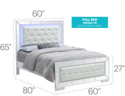 Elegant modern contemporary panel bed by Glory Furniture with a sleek design and neutral finish, showcasing a stylish bedroom centerpiece.