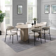 Jirina - Dining Table - Travertine Pattern - R&R Furniture Gallery (Fountain Valley, CA)