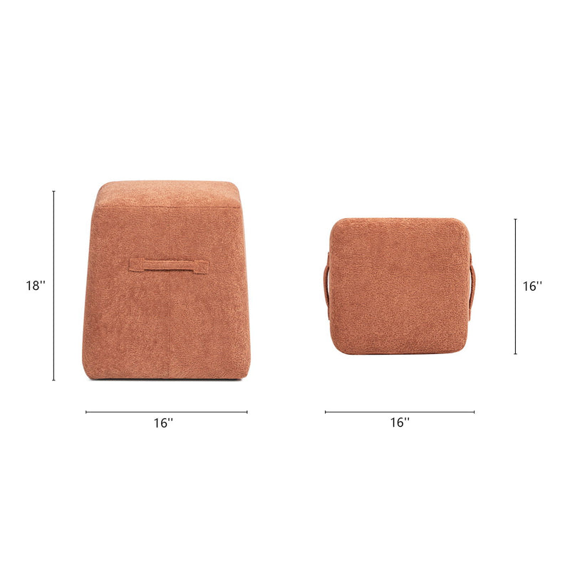 Oliver - Tapered Square Upholstered Ottoman - R&R Furniture Gallery (Fountain Valley, CA)
