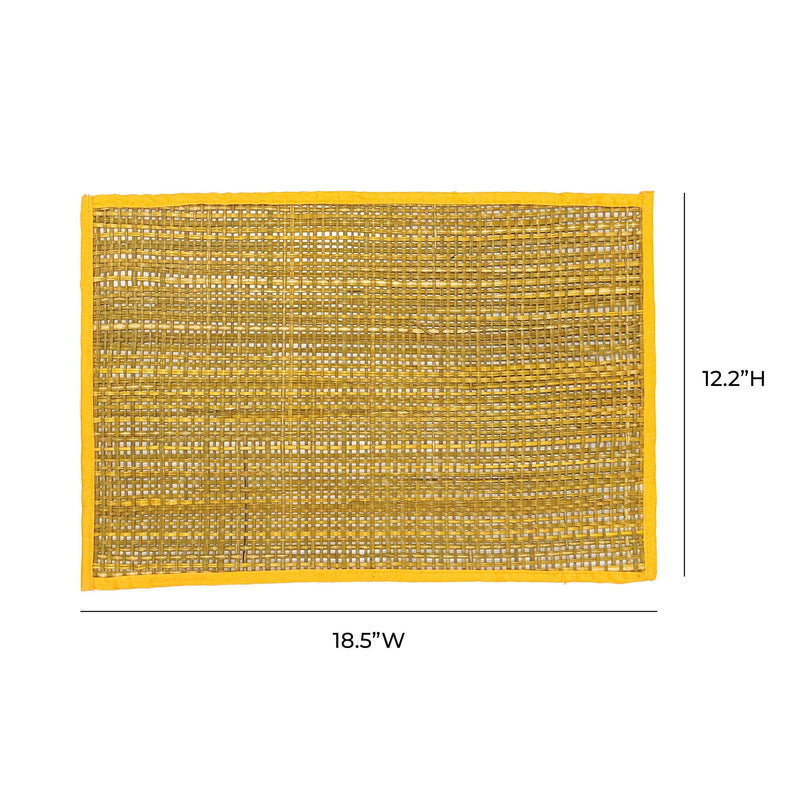 Peele - Seagrass Placemat (Set of 4) - R&R Furniture Gallery (Fountain Valley, CA)