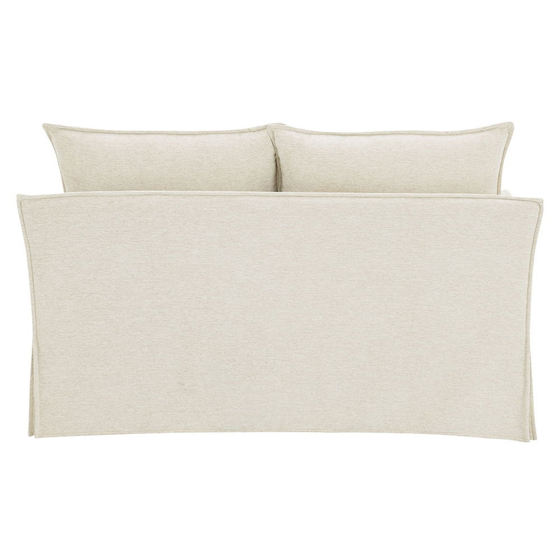 Shane - Loveseat With 2 Pillows - Beige Linen - R&R Furniture Gallery (Fountain Valley, CA)