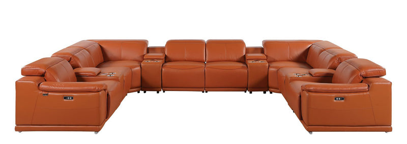 9762 - 12-Piece U-Shaped Sectional Sofa With 4 Power Recliners