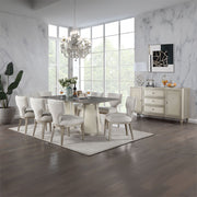 Kasa - Side Chair (Set of 2) - Linen & Champagne - R&R Furniture Gallery (Fountain Valley, CA)