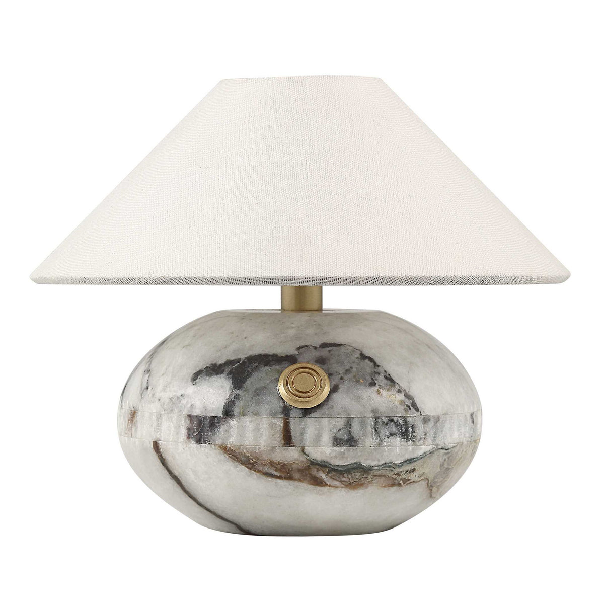 Curling - Stone Rechargeable Mini Lamp - White / Black