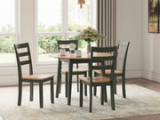 Gesthaven - Round Dining Room Drop Leaf Table - R&R Furniture Gallery (Fountain Valley, CA)