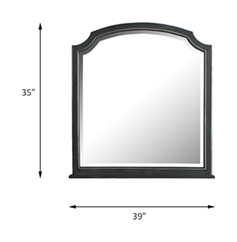 House Beatrice - Mirror - Charcoal - R&R Furniture Gallery (Fountain Valley, CA)