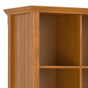 Simpli-Home Acadian handcrafted cube storage organizer with multiple compartments for versatile home organization.