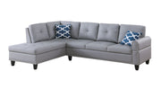Irine - Sectional Sofa With Ottoman - Gray - R&R Furniture Gallery (Fountain Valley, CA)