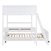 Full Over Full Bunk Bed With Desk - R&R Furniture Gallery (Fountain Valley, CA)
