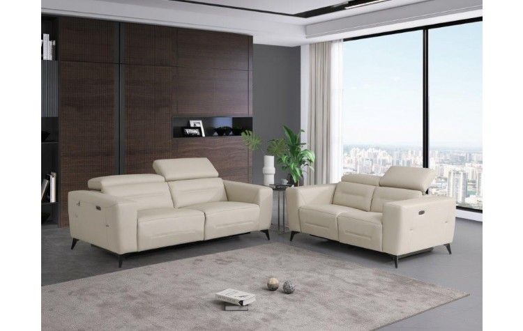 989 - Power Reclining Set With Power Headrest - R&R Furniture Gallery (Fountain Valley, CA)