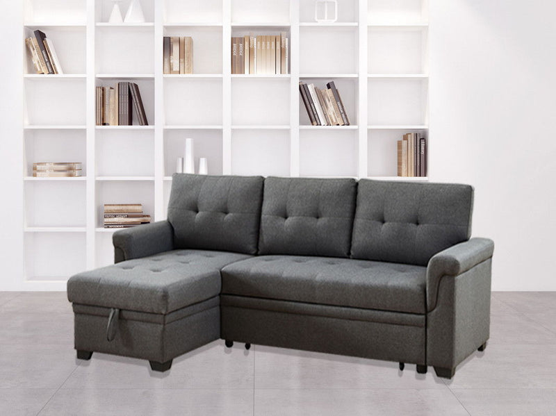 Destiny - Reversible Sleeper Sectional Sofa With Storage Chaise - R&R Furniture Gallery (Fountain Valley, CA)