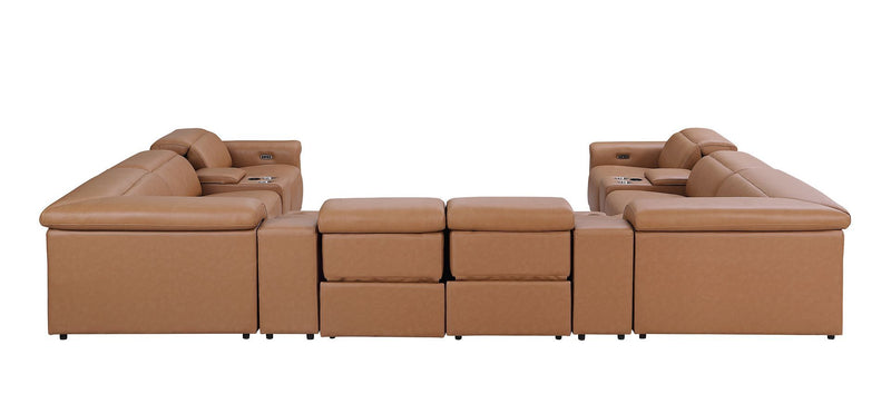 1126 - 12-Piece U-Shaped Sectional Sofa In With 4 Power Recliners & Power Headrests