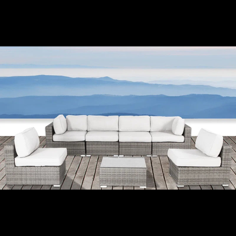 Seating Set With Cushions Handcrafted Wicker Design - R&R Furniture Gallery (Fountain Valley, CA)