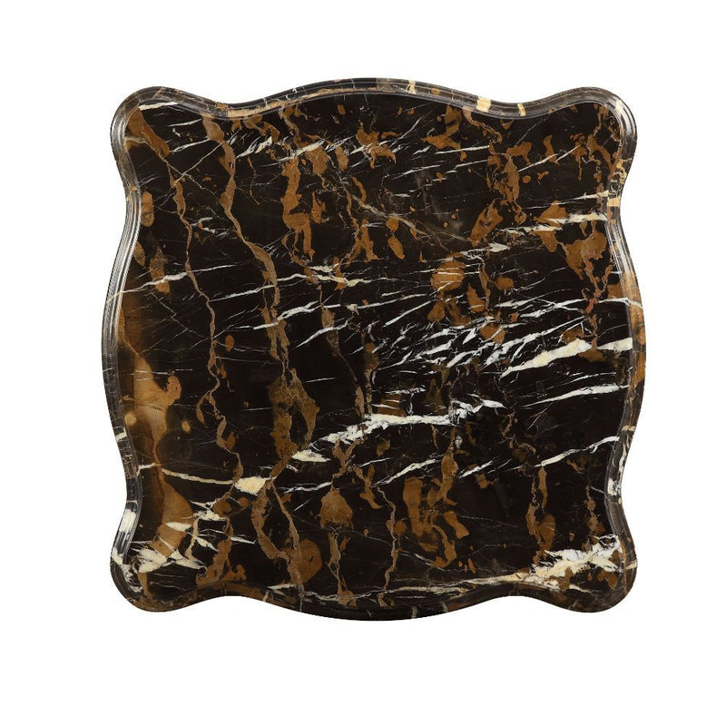 Forsythia - End Table - Marble Top & Walnut - R&R Furniture Gallery (Fountain Valley, CA)