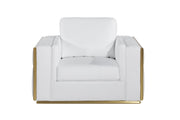 1130 - Top Grain Italian Leather Chair - R&R Furniture Gallery (Fountain Valley, CA)