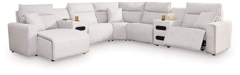 Modmax II - Reclining Sectional - Stone - R&R Furniture Gallery (Fountain Valley, CA)
