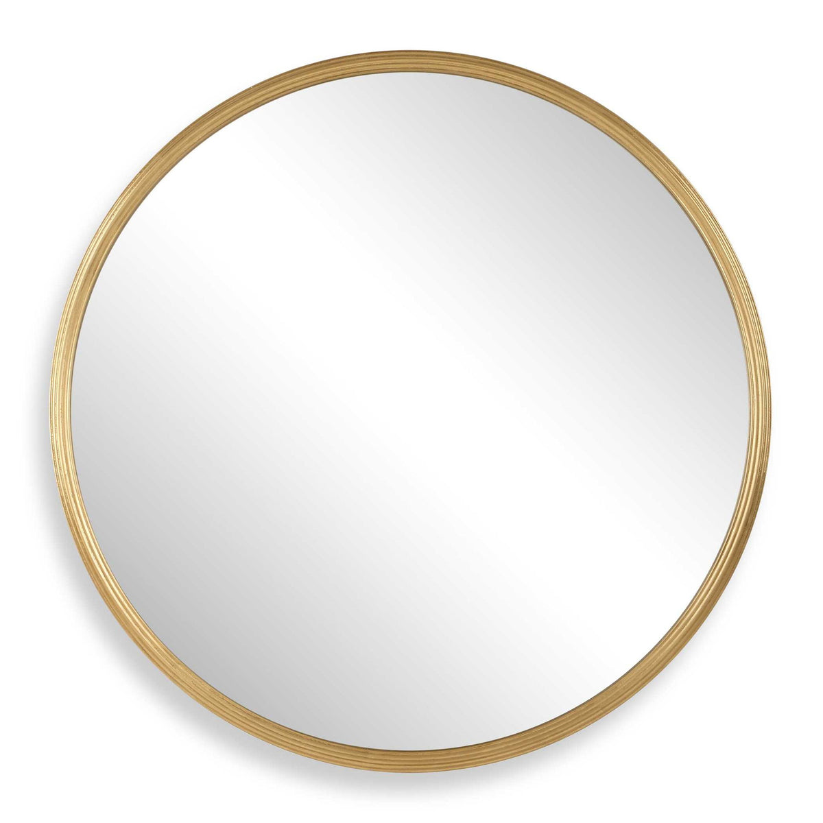 34" Round Mirror - Gold Leaf