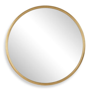 34" Round Mirror - Gold Leaf