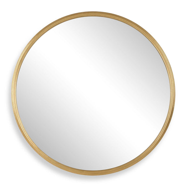34" Round Mirror - Gold Leaf