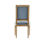 French Country Style Dining Chair With Upholstered Seating And Fluted Legs - R&R Furniture Gallery (Fountain Valley, CA)