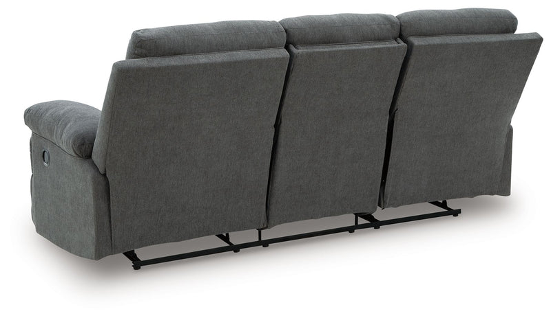 Side-Swipe - Reclining Sofa With Drop Down Table - R&R Furniture Gallery (Fountain Valley, CA)