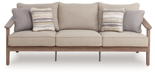 Harmony Headlands - Sofa With Cushion - Natural / Gray - R&R Furniture Gallery (Fountain Valley, CA)