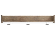 Oliah - Wall Mounted Coat Rack w/Shelf - Natural - R&R Furniture Gallery (Fountain Valley, CA)