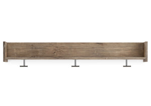 Oliah - Wall Mounted Coat Rack w/Shelf - Natural - R&R Furniture Gallery (Fountain Valley, CA)