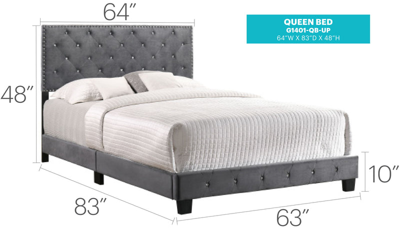 Luxurious Upholstered Bed - R&R Furniture Gallery (Fountain Valley, CA)