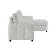 Gustavo - Sofa, Pull Out Bed, Storage Chaise, USB And Cup Holders - Beige - R&R Furniture Gallery (Fountain Valley, CA)
