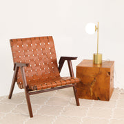 Ethereal - Modern Small Table Lamp, Desk Lamp Fixture With Globe Shade - Gold / White - R&R Furniture Gallery (Fountain Valley, CA)
