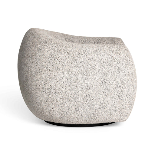 Judy - Woven Fabric Swivel Chair - Black / White - R&R Furniture Gallery (Fountain Valley, CA)
