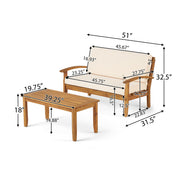 Outdoor Chat Set With Coffee Table And Loveseat - R&R Furniture Gallery (Fountain Valley, CA)