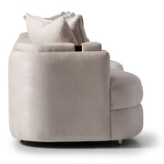 Carmela - Mansion Sofa - Almond / Gold - R&R Furniture Gallery (Fountain Valley, CA)