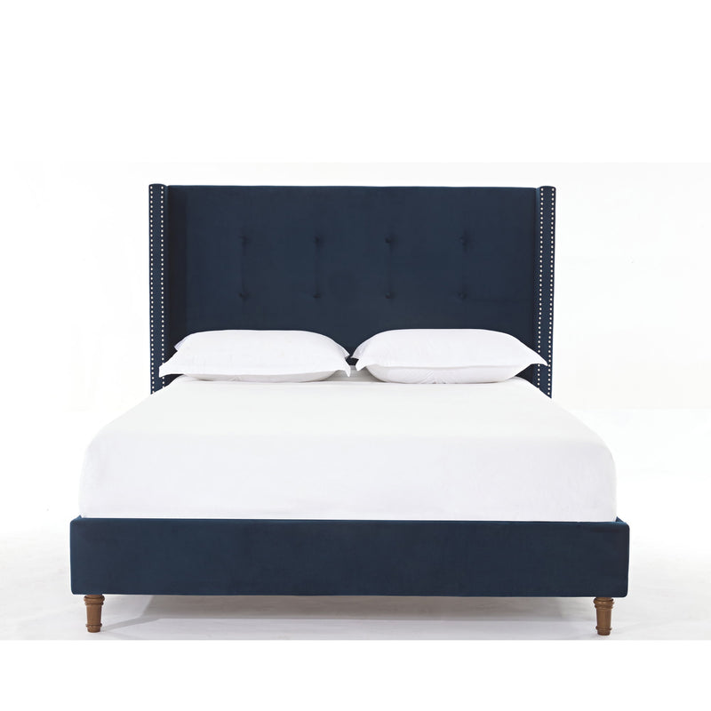 Peyton - Upholstered Bed With 54" High Headboard, Traditional Hand Buttoned Tufting - R&R Furniture Gallery (Fountain Valley, CA)