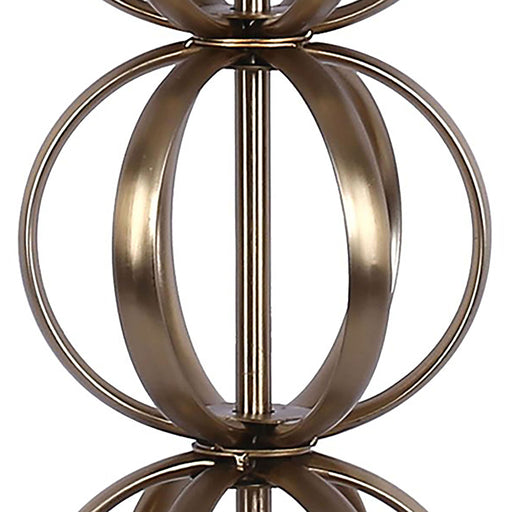 Lumi Source Linx contemporary table lamp set with gold and white finish, featuring modern design and sleek cylindrical shapes.