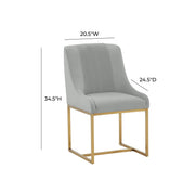 Lisa - Velvet Dining Chair - R&R Furniture Gallery (Fountain Valley, CA)