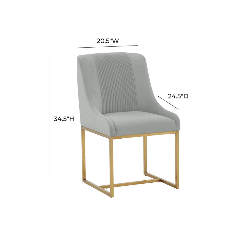 Lisa - Velvet Dining Chair - R&R Furniture Gallery (Fountain Valley, CA)