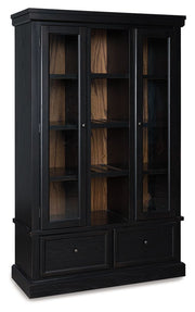 Greddinton - Curio - Black / Brown - R&R Furniture Gallery (Fountain Valley, CA)