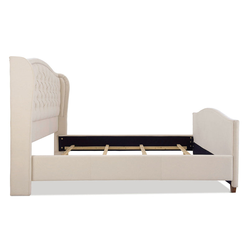 Marcella - Upholstered Shelter Headboard Bed Set - R&R Furniture Gallery (Fountain Valley, CA)