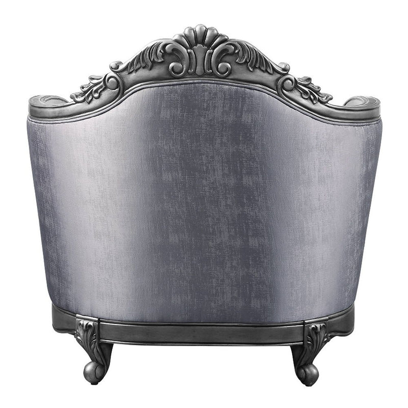 Ariadne - Chair With Pillow - Fabric & Platinum - R&R Furniture Gallery (Fountain Valley, CA)